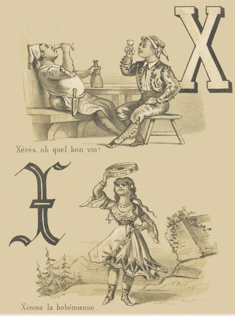 X: Xeres, åh hvilken god vin! /Xenova den bøhme af French School
