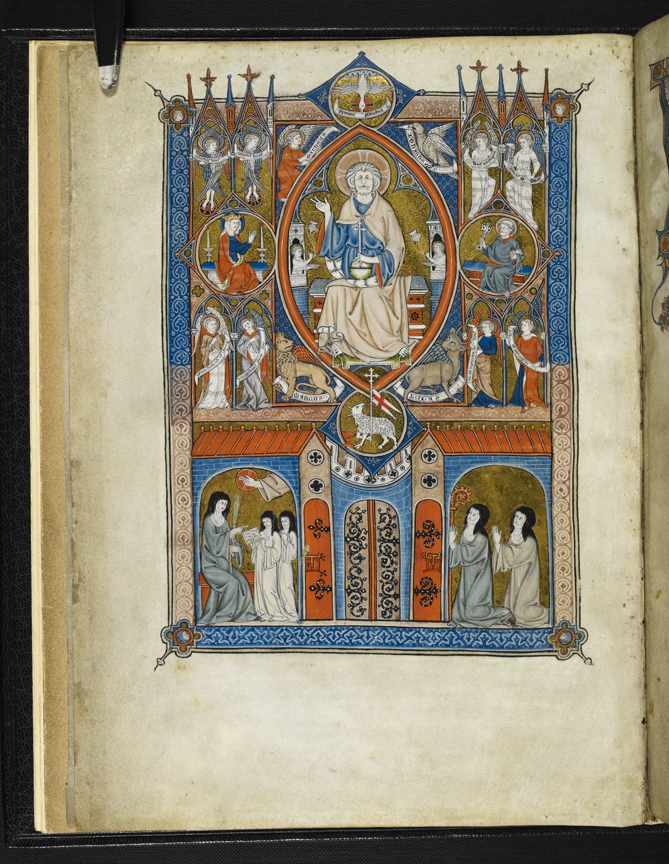 Yates Thompson MS 11 f.1v Ideel tilstand af Sainte Abbaye, fra 