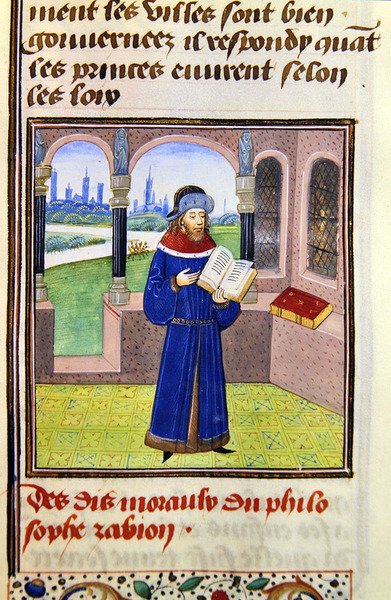 Zabion, fra Histoire des Philosophes, slutningen af det 15. århundrede (vellum) af French School