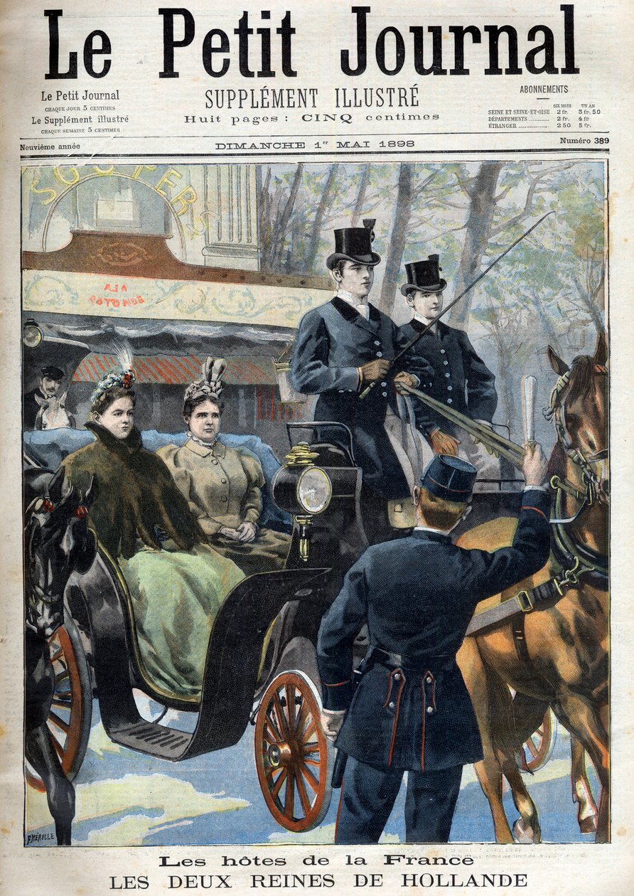 lille tidsskrift for søndag den 1. maj 1898: Frankrigs værter: Hollands to queines: Emma (kong Willem III