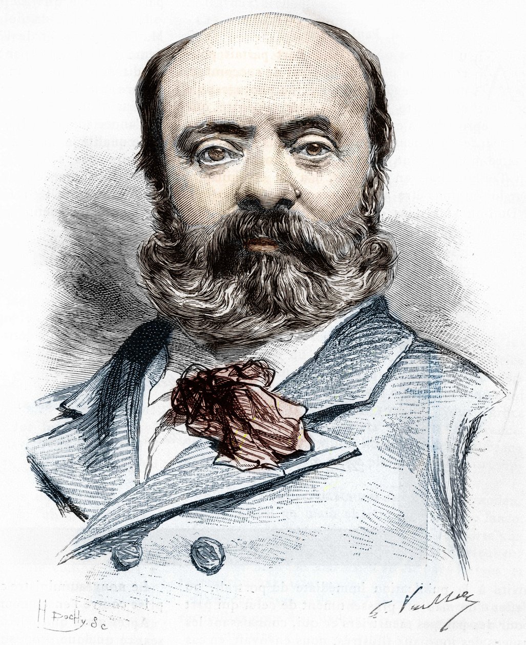 portræt af Theodore Aubanel af French School