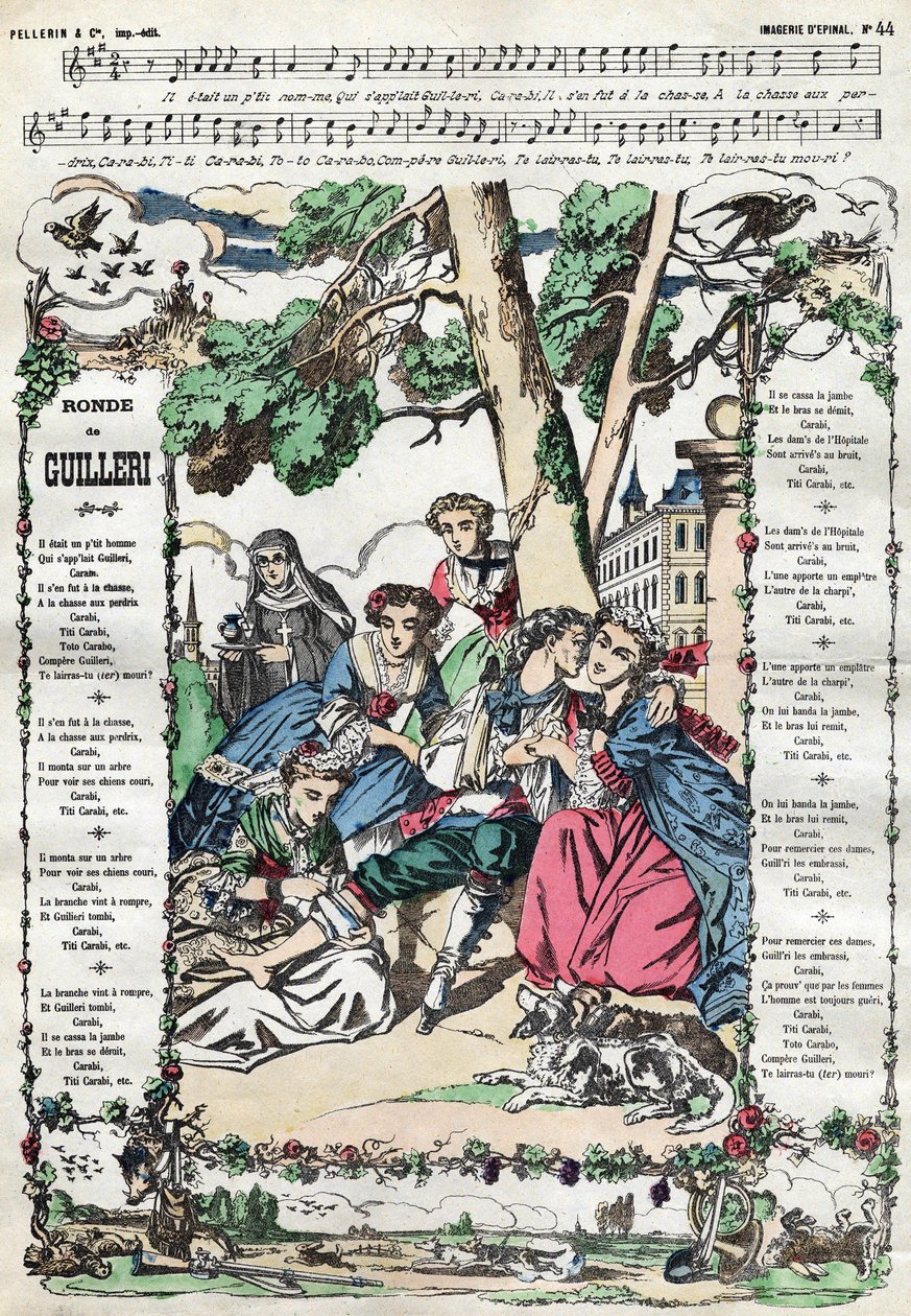 runden af Guilleri. Billede af Epinal fra det 19. århundrede af French School