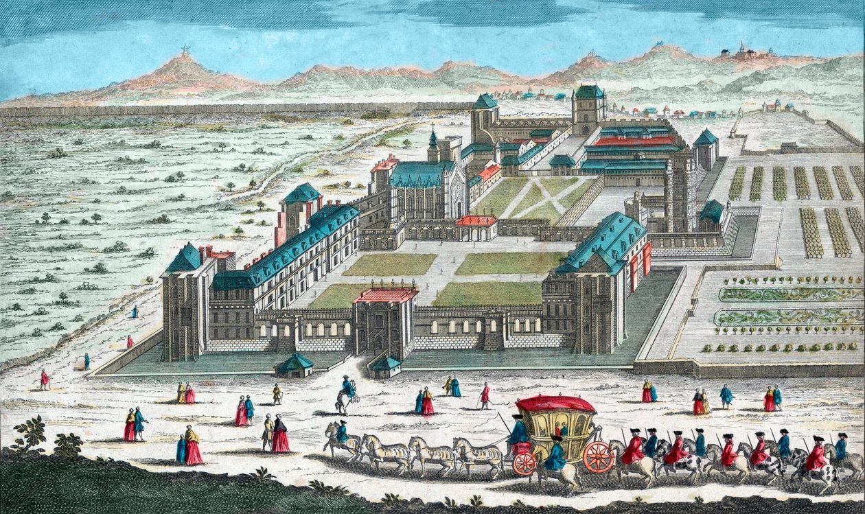 udsigt over Chateau de Vincennes - Chateau de Vincennes nær Paris, en vue d