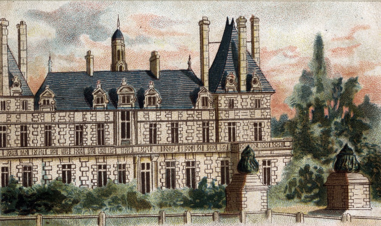 udsigt over slottet Rosny (Seine og Oise). af French School