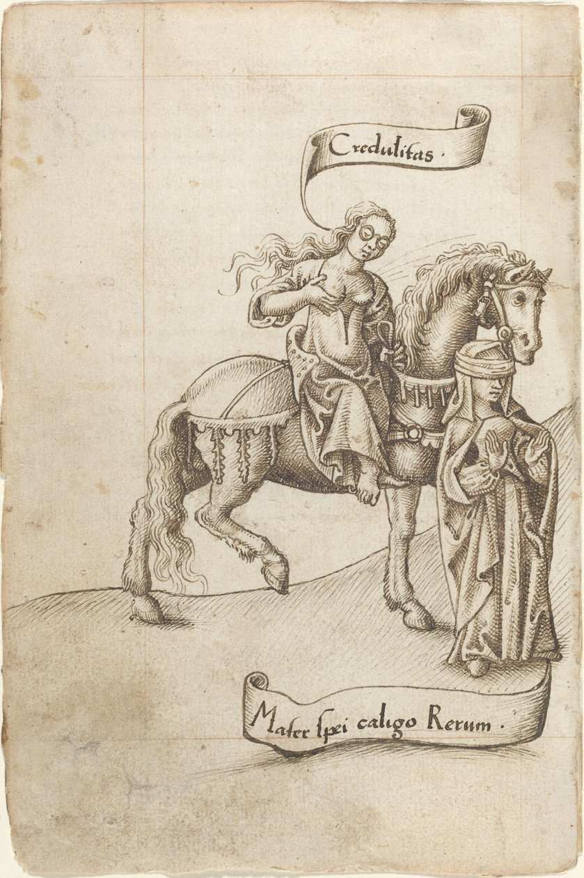 Godroenhed forbereder sig på at pleje håbets moder [fol. 18 verso] af French early 16th Century