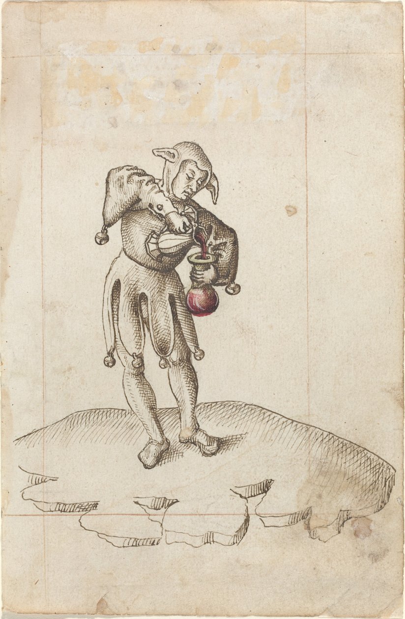 "Sæt ikke mad i en kammergryde" [fol. 24 recto] af French early 16th Century