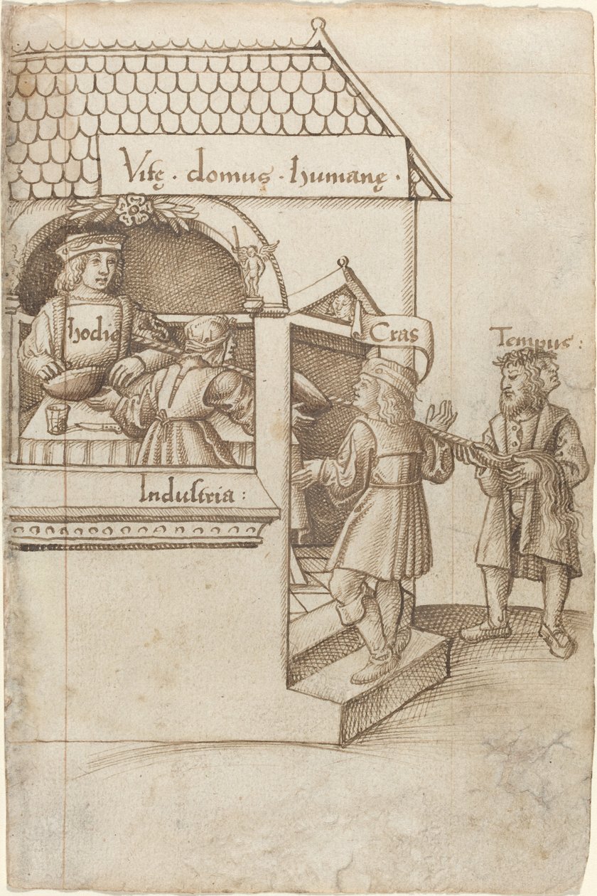 "Sid ikke på kornmålet" [fol. 12 recto] af French early 16th Century