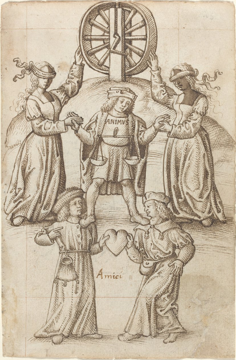 "Venskab er lighed; en ven er et andet selv" [fol. 10 recto] af French early 16th Century