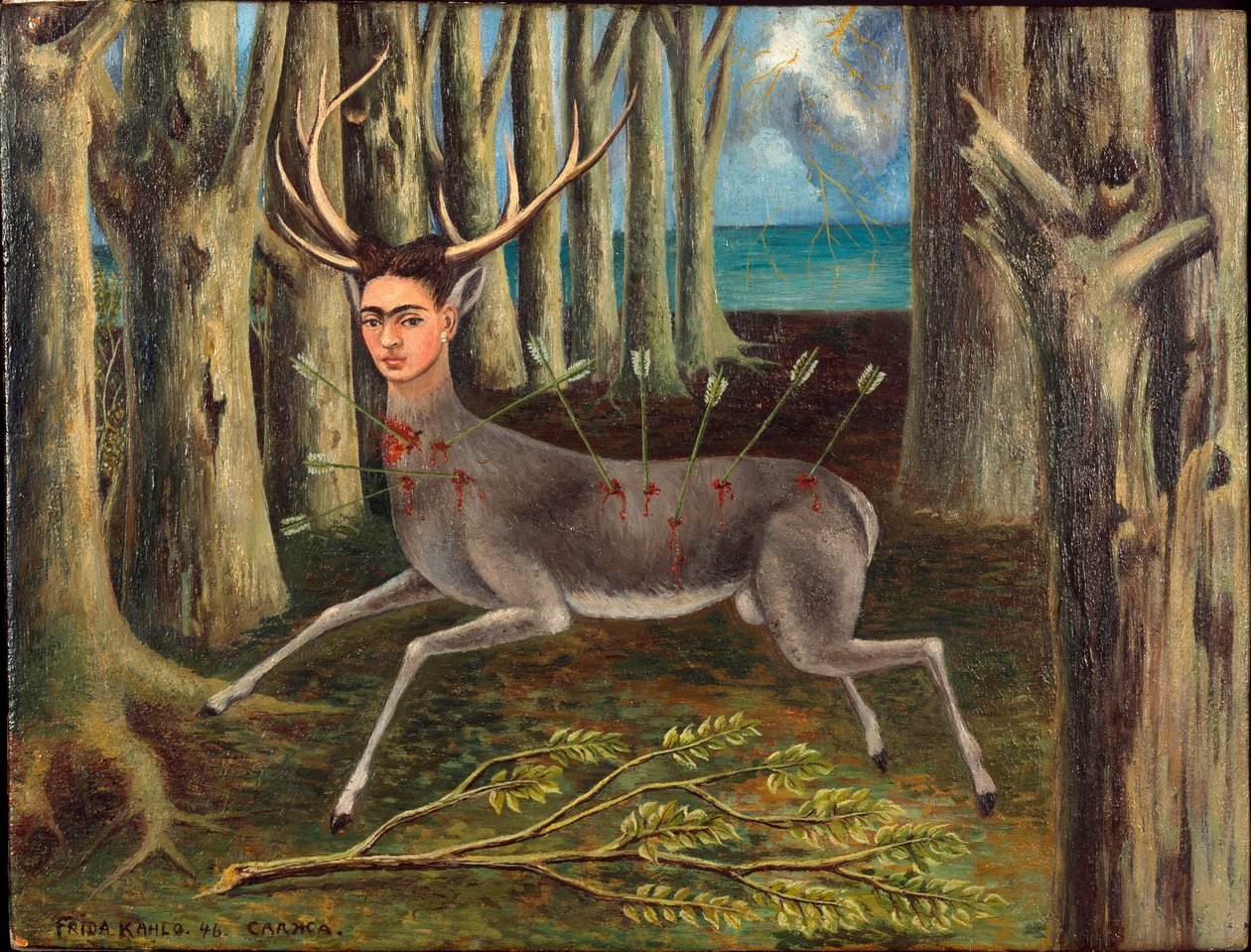 El venado herido (Den sårede hjort eller Den lille hjort) af Frida Kahlo