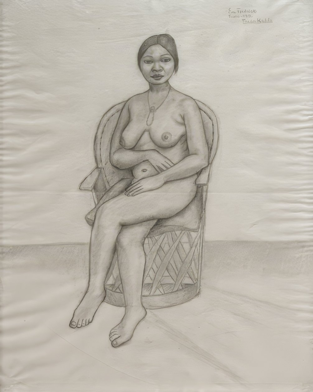 Eva Frederick nøgen af Frida Kahlo