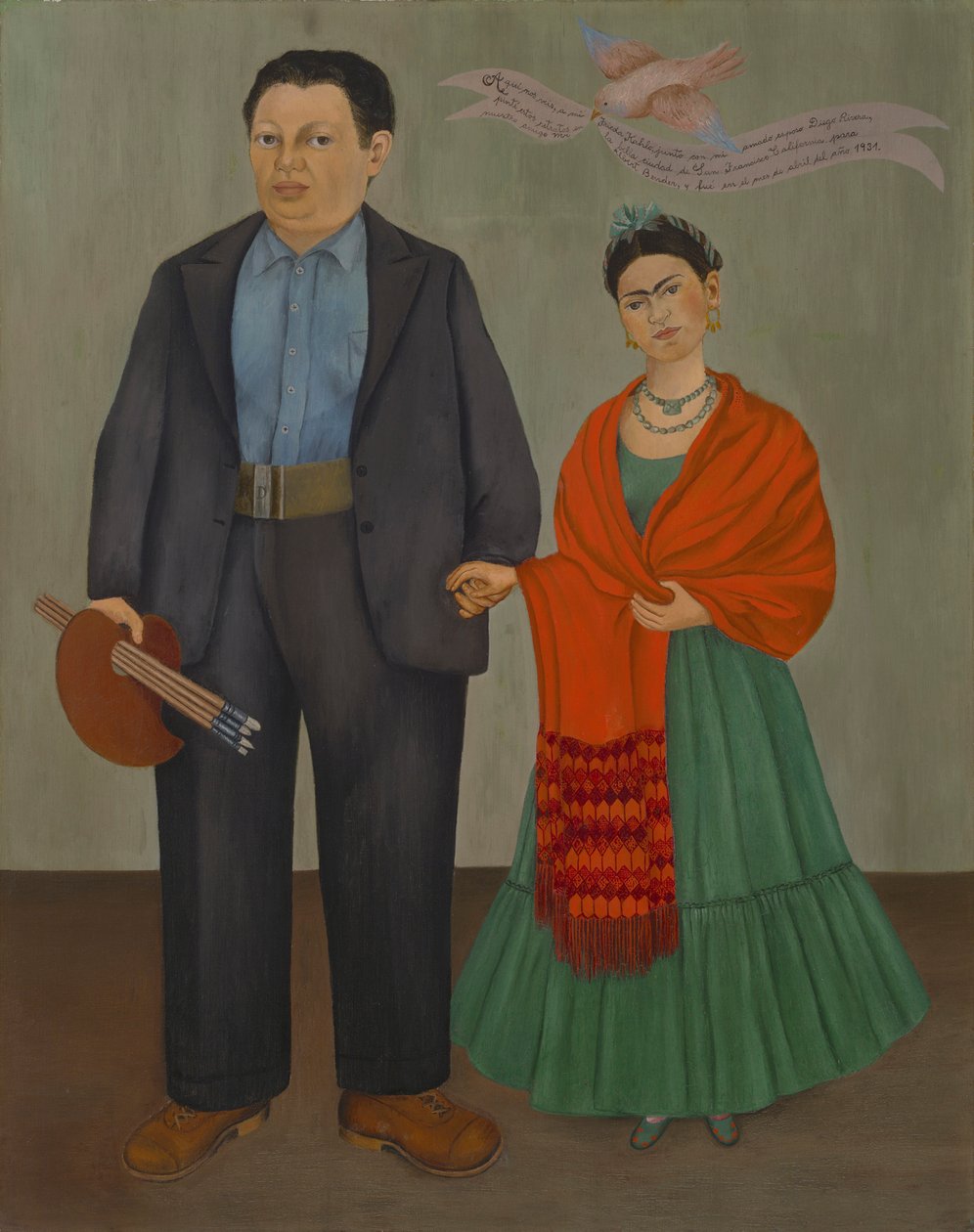Frieda og Diego Rivera af Frida Kahlo