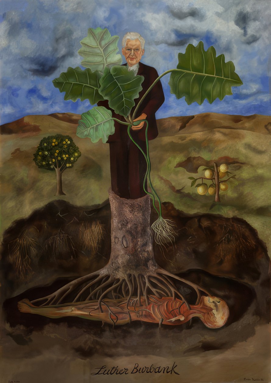 Retrato de Luther Burbank af Frida Kahlo