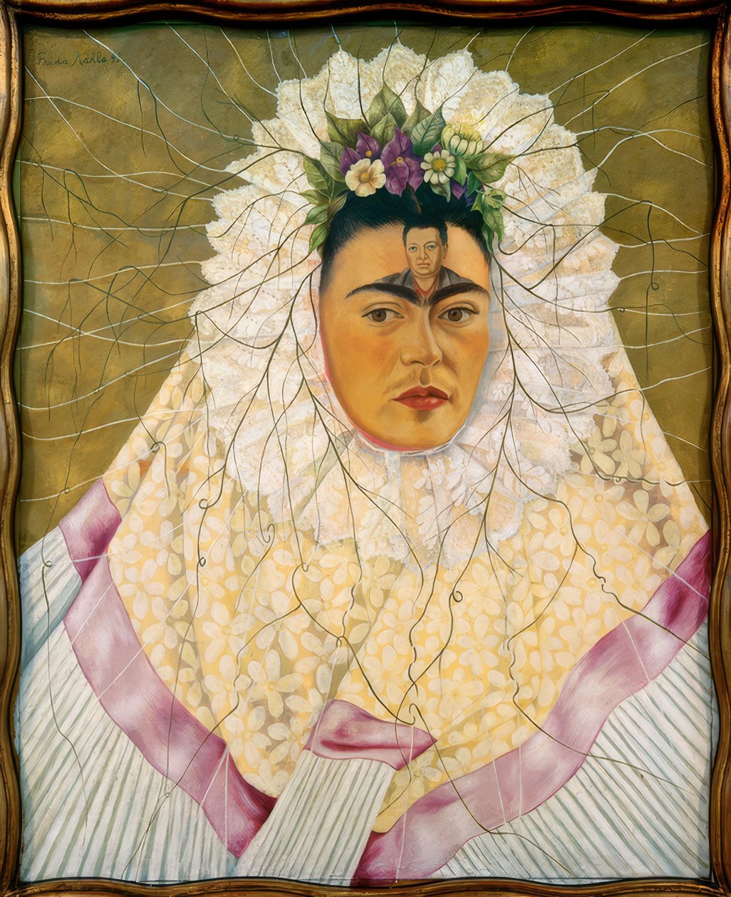 Selvportræt som Tehuana eller Diego i mine tanker af Frida Kahlo