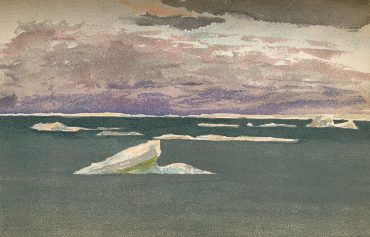Off the Edge of the Ice - Gathering Storm, 14. september 1893, 1897 af Fridtjof Nansen