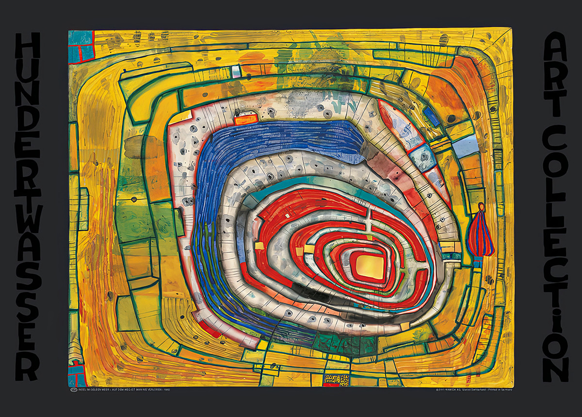 Ø i Det Gule Hav – Man farer aldrig vild på vejen af Friedensreich Hundertwasser