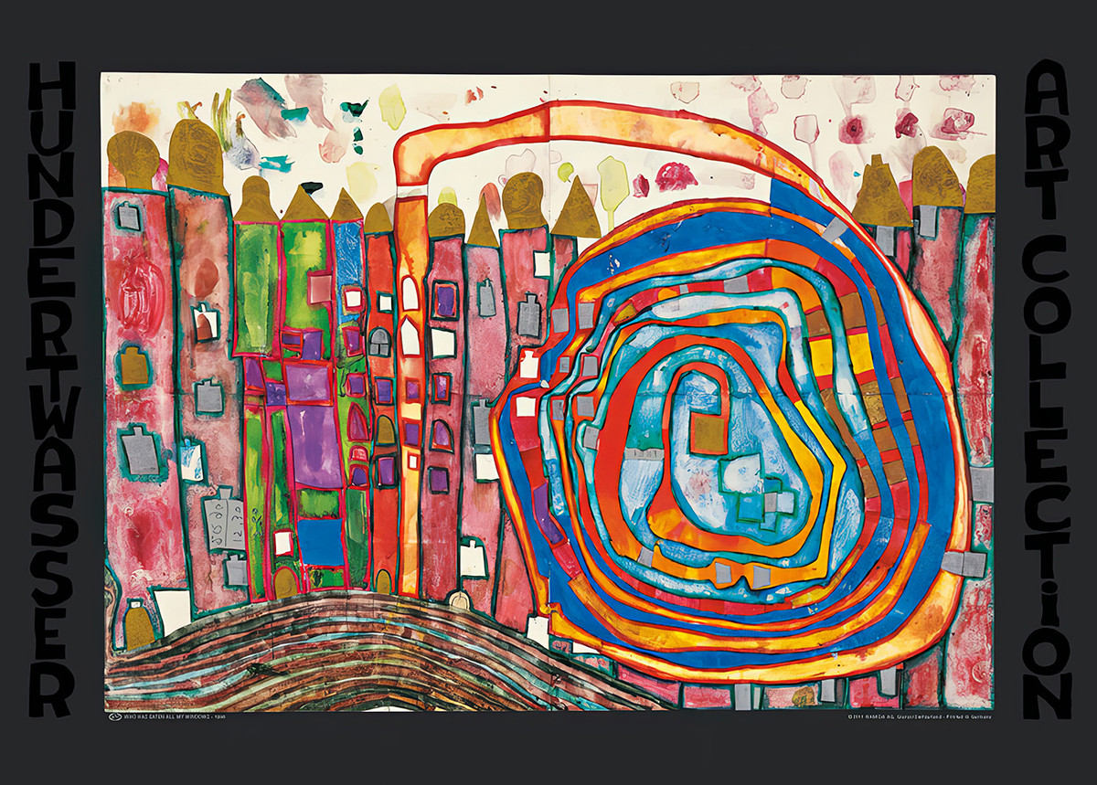 Hvem har spist alle mine vinduer af Friedensreich Hundertwasser