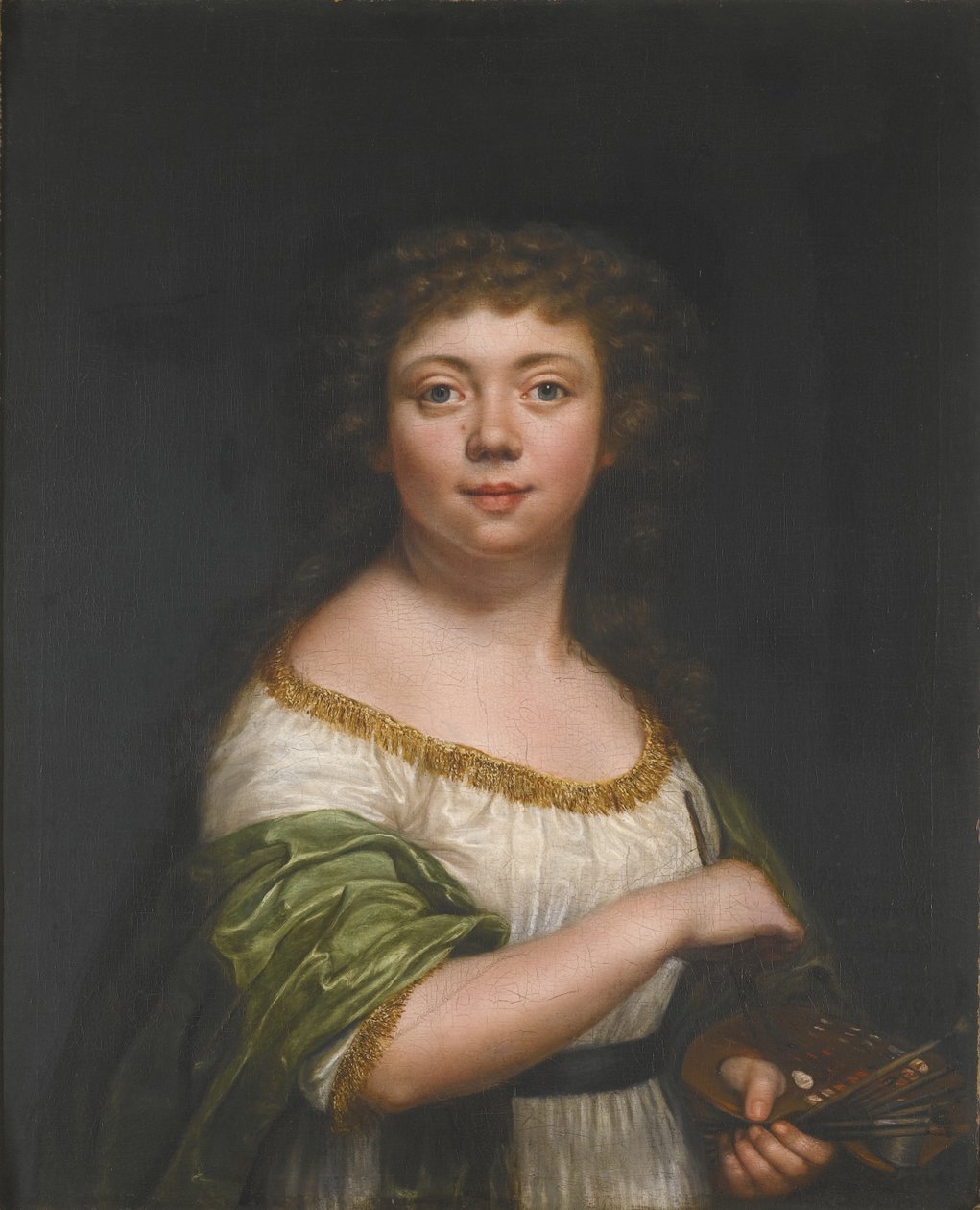 Selvportræt, enogtyve år, 1793 af Friederike Julie Lisiewska