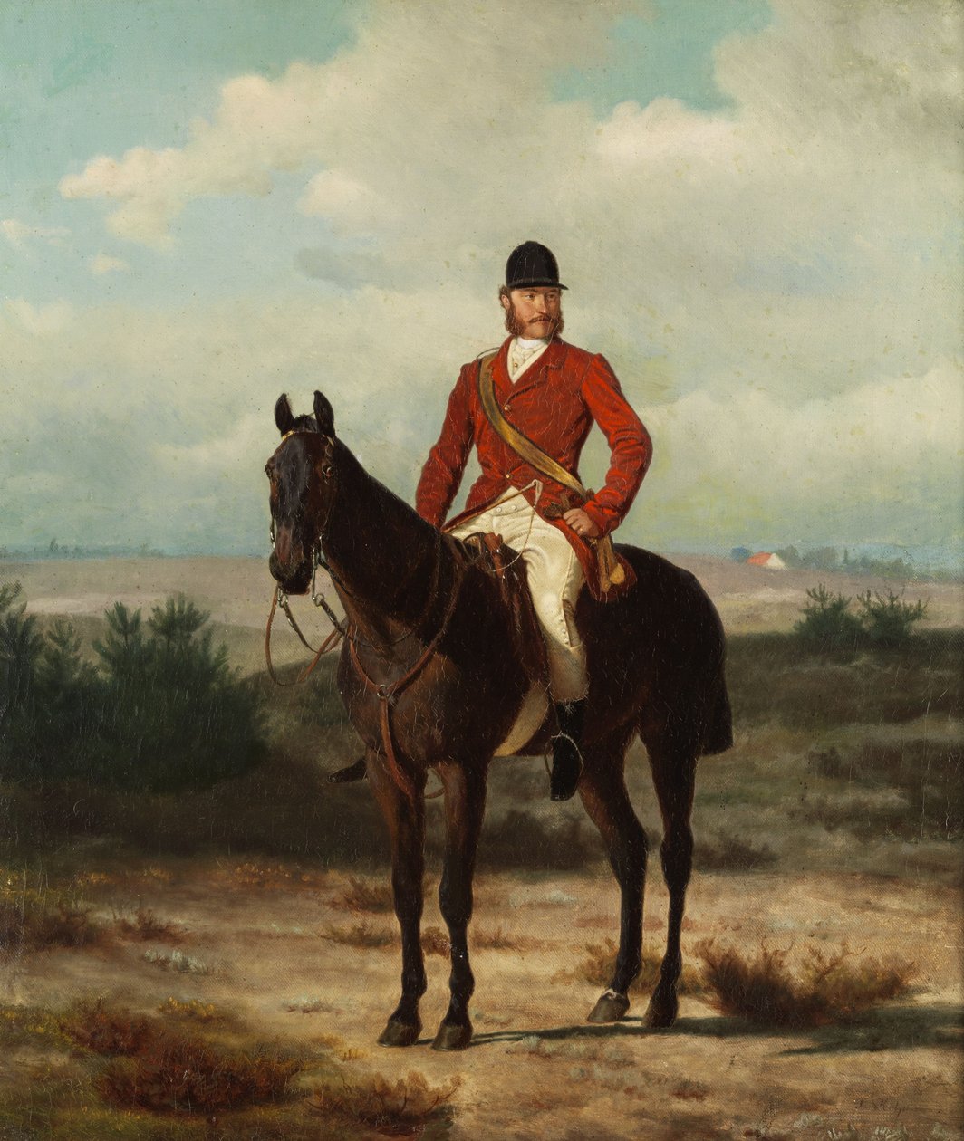 Rytterportræt af prins Charles af Preussen (1801-1883) af Friedrich Anton Kilp