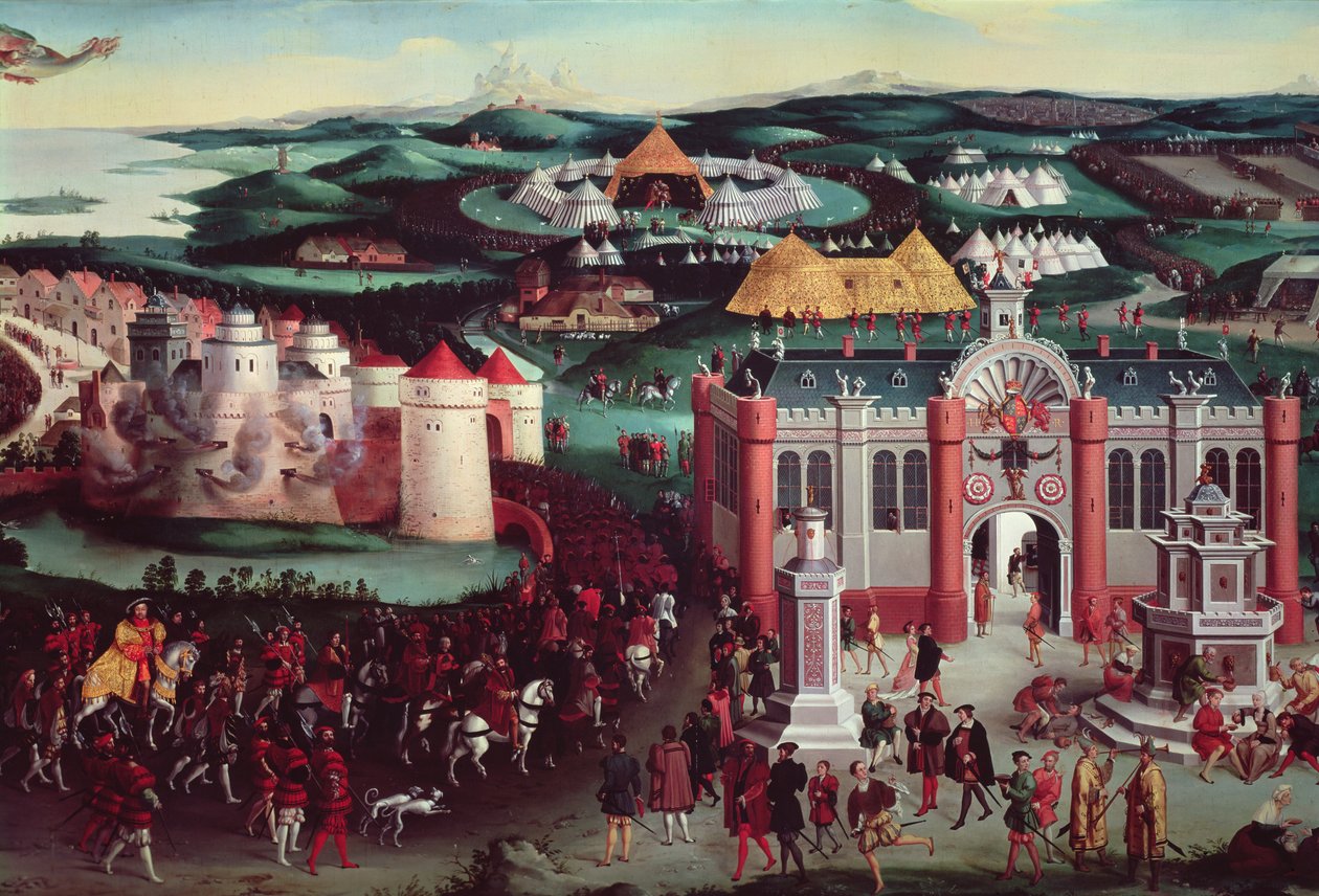 Field of the Cloth of Gold, 7. juni 1520 (central detalje) af Friedrich Bouterwek