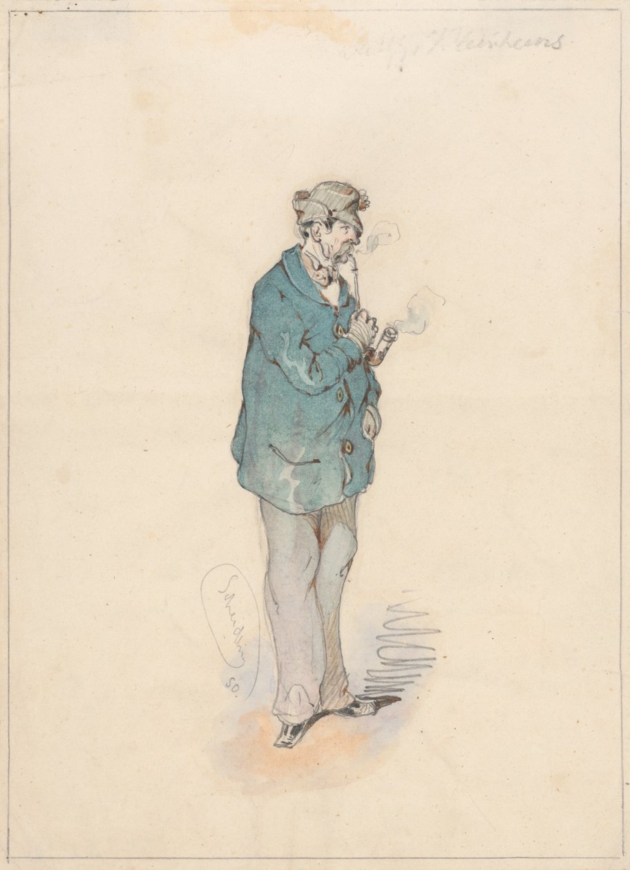 Mand med et rør af Friedrich Carl von Scheidlin