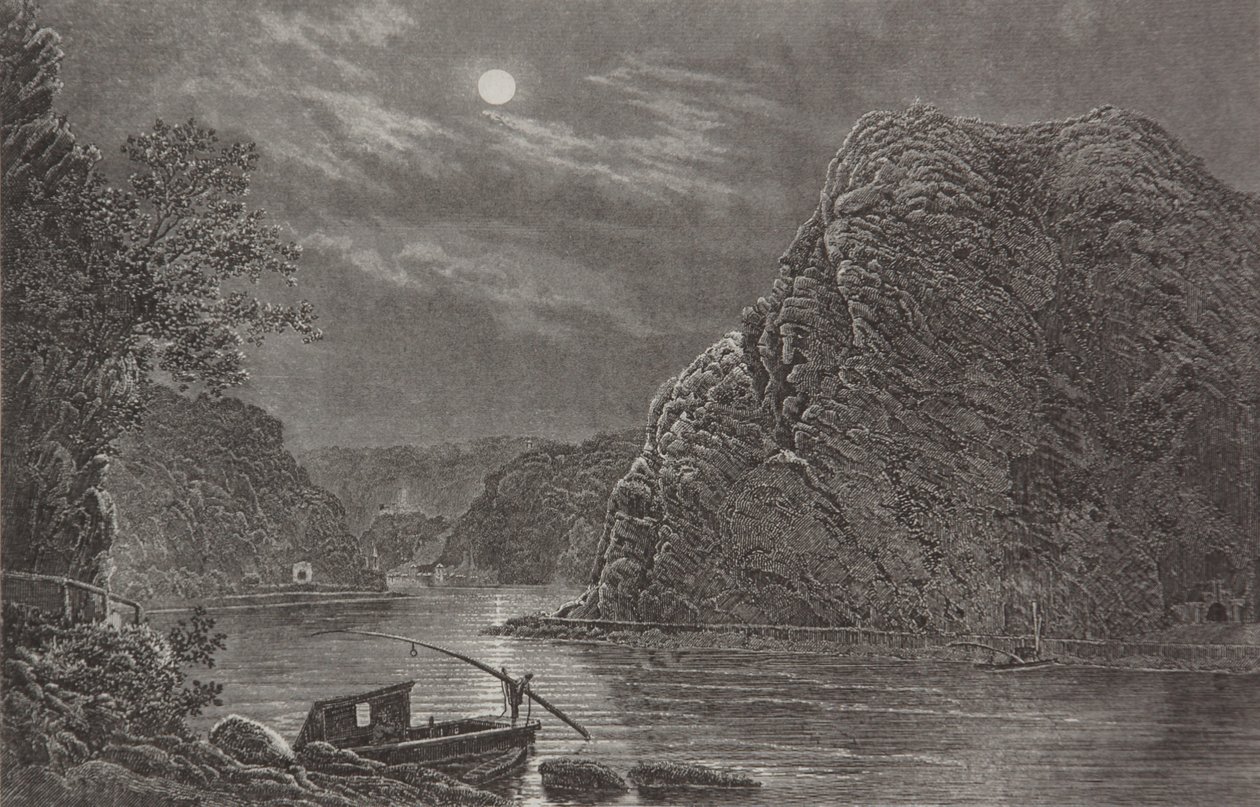 Loreley af Pierre Joseph Redouté