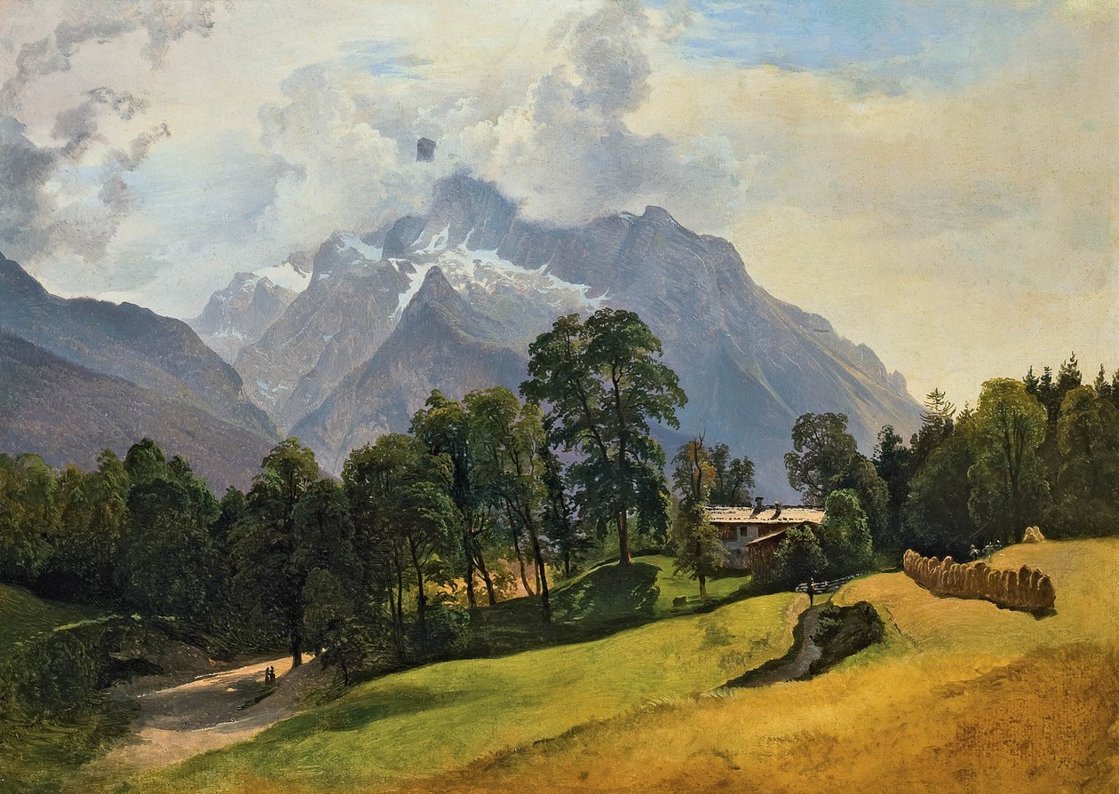 Det høje Steinberg nær Berchtesgaden af Friedrich Gauermann