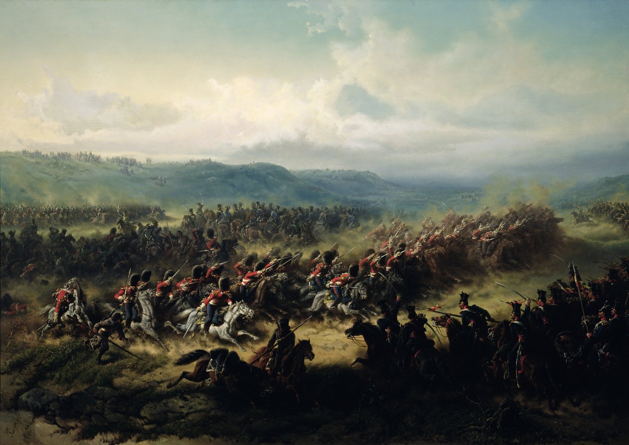 Anklagen for den lette Brigade, 25. oktober 1854 af Friedrich Kaiser