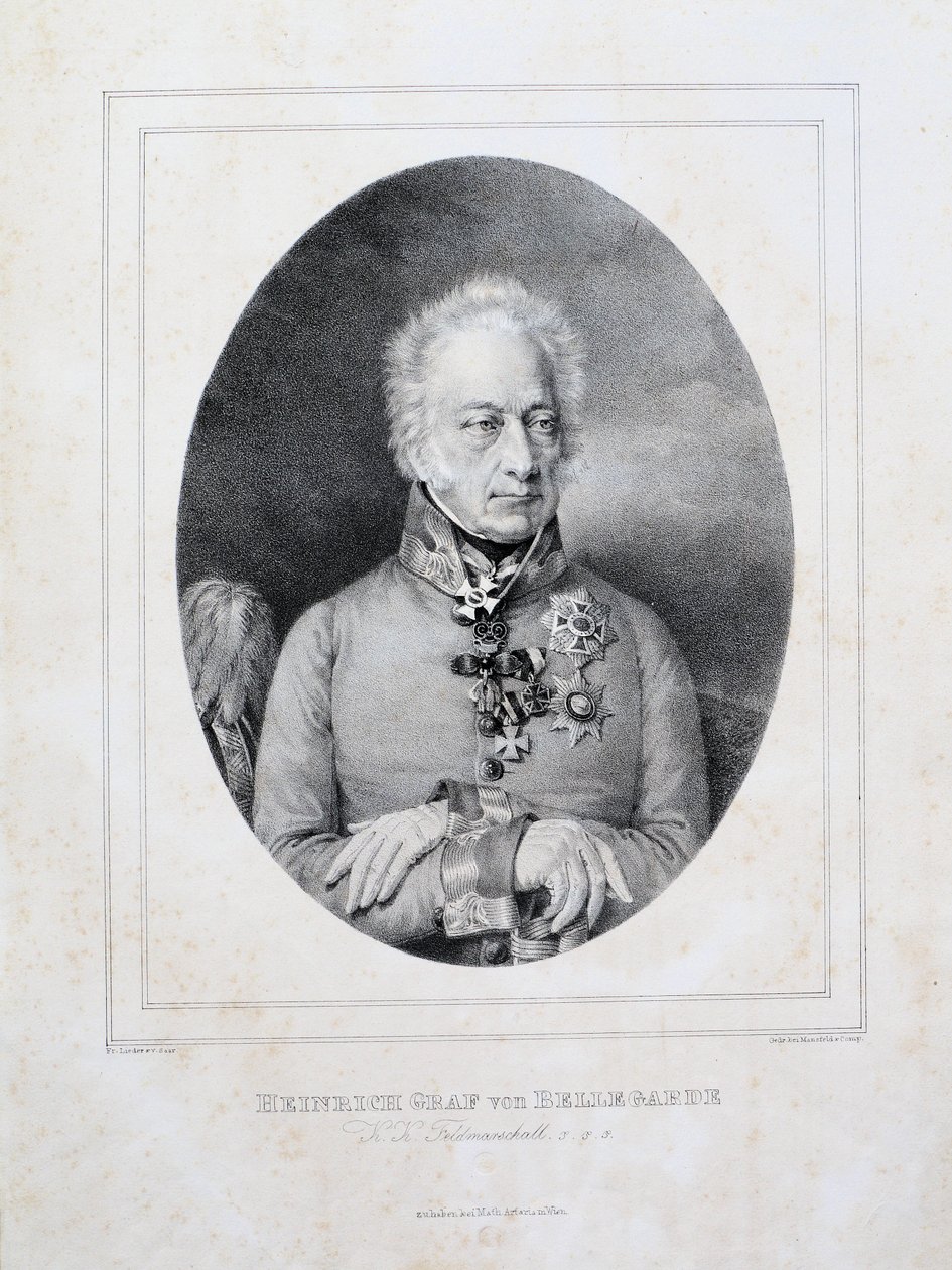Heinrich greve von Bellegarde (1757-1845) af Friedrich Lieder