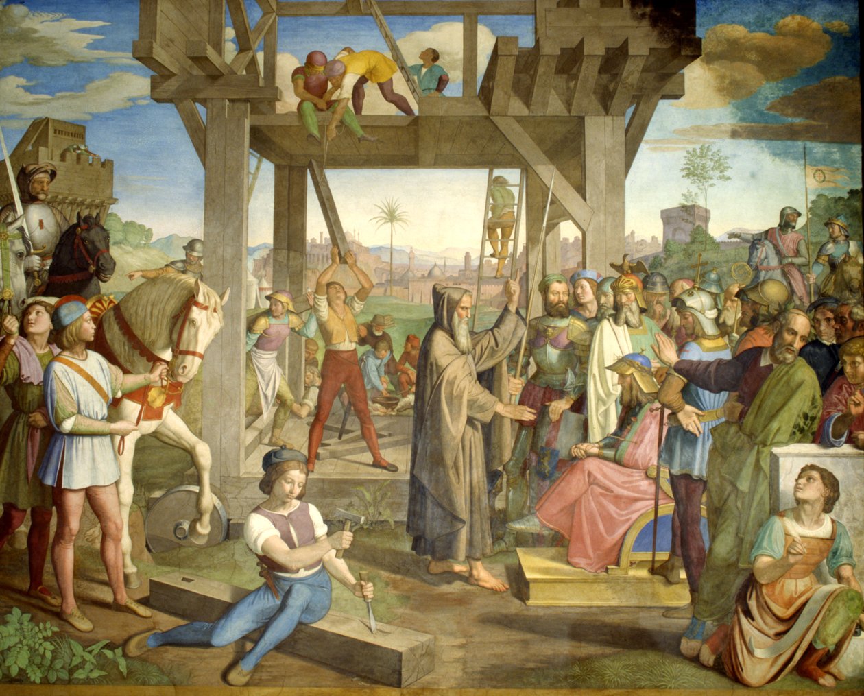 Forberedelser til angrebet på Jerusalem af Friedrich Overbeck