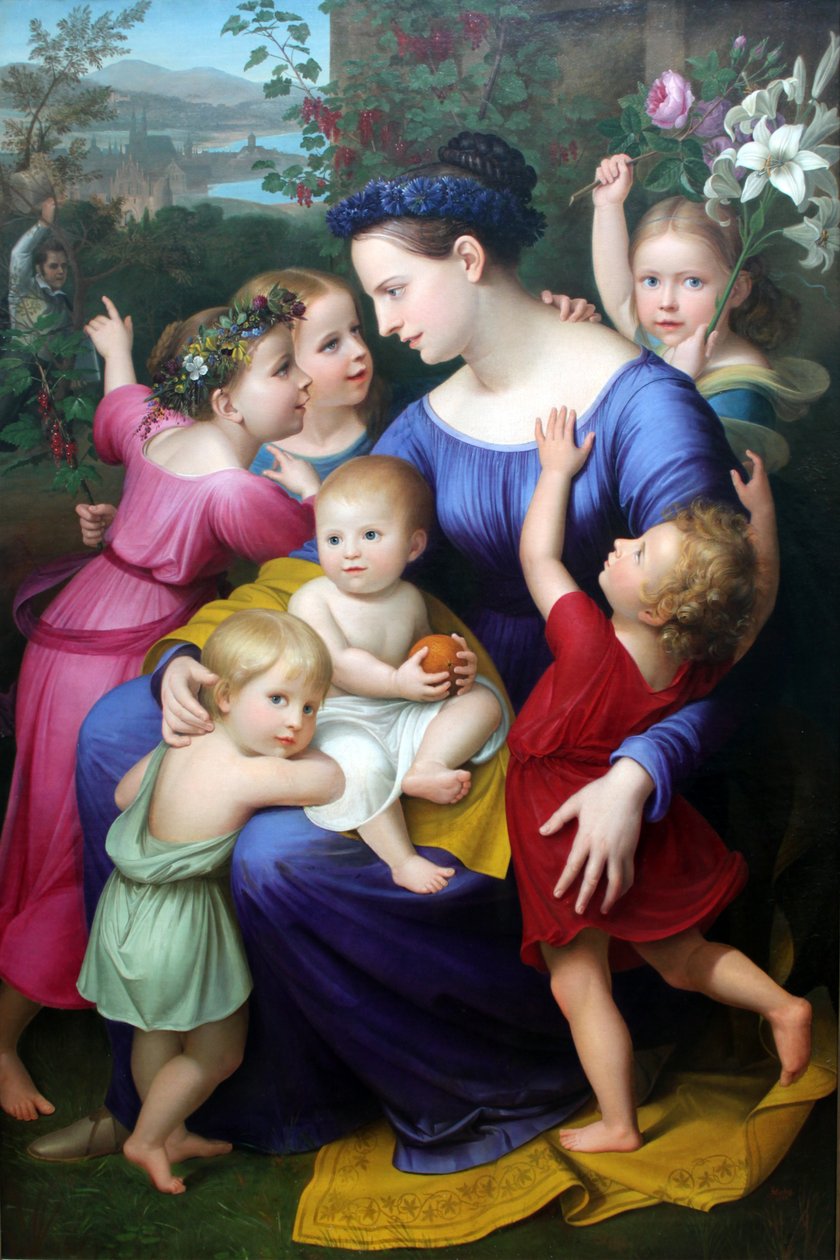 Kunstnerens familie af Friedrich Wilhelm Herbig