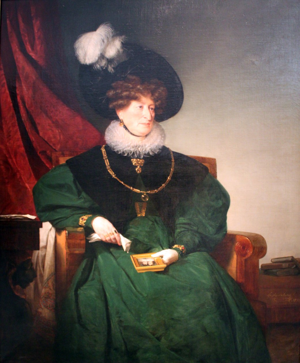 Portræt af baronesse Cecilie von Eskeles, født Itzig i Wien af Friedrich von Amerling