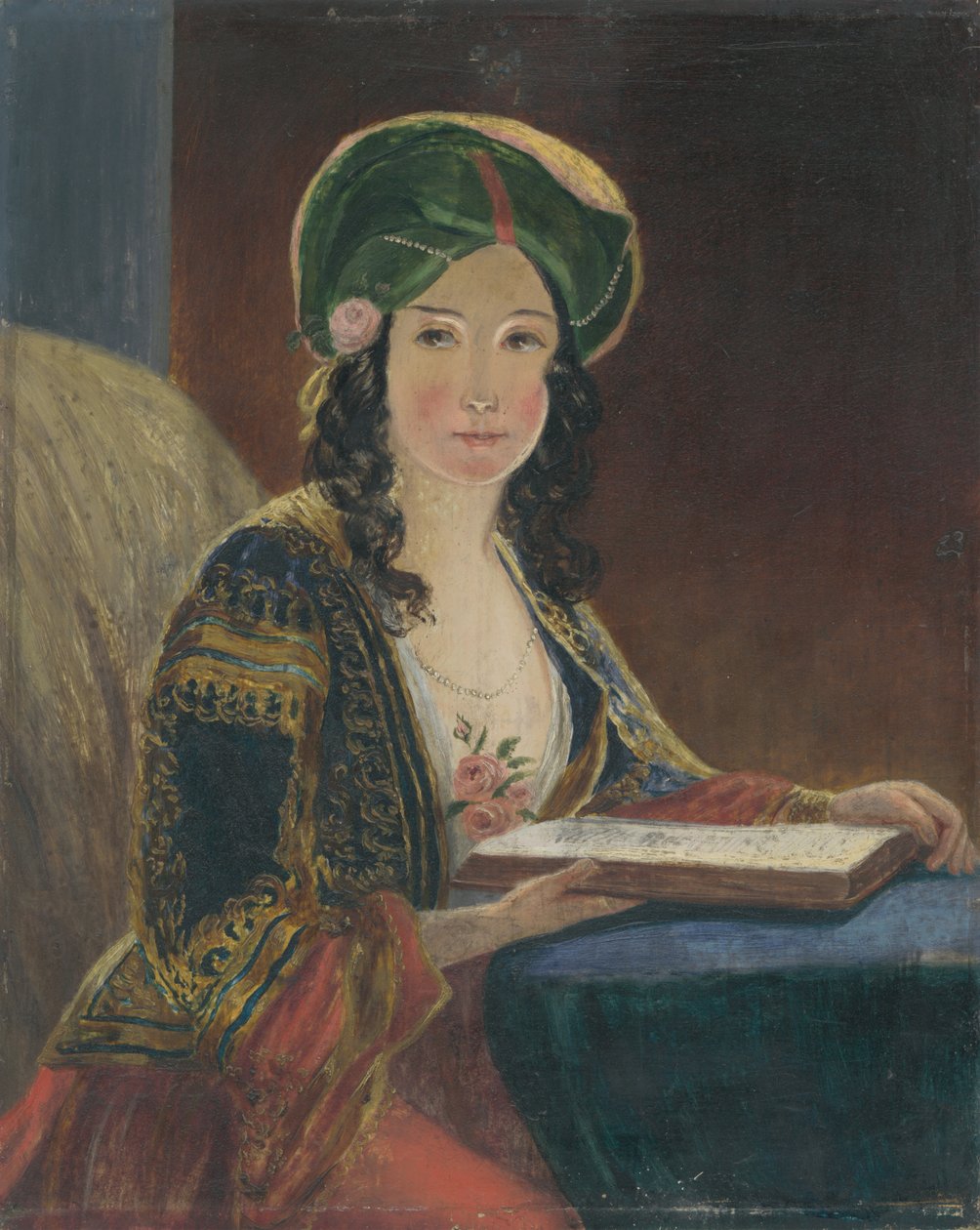Ung kvinde i orientalsk klædedragt (Die Morgenländerin - kopi) af Friedrich von Amerling