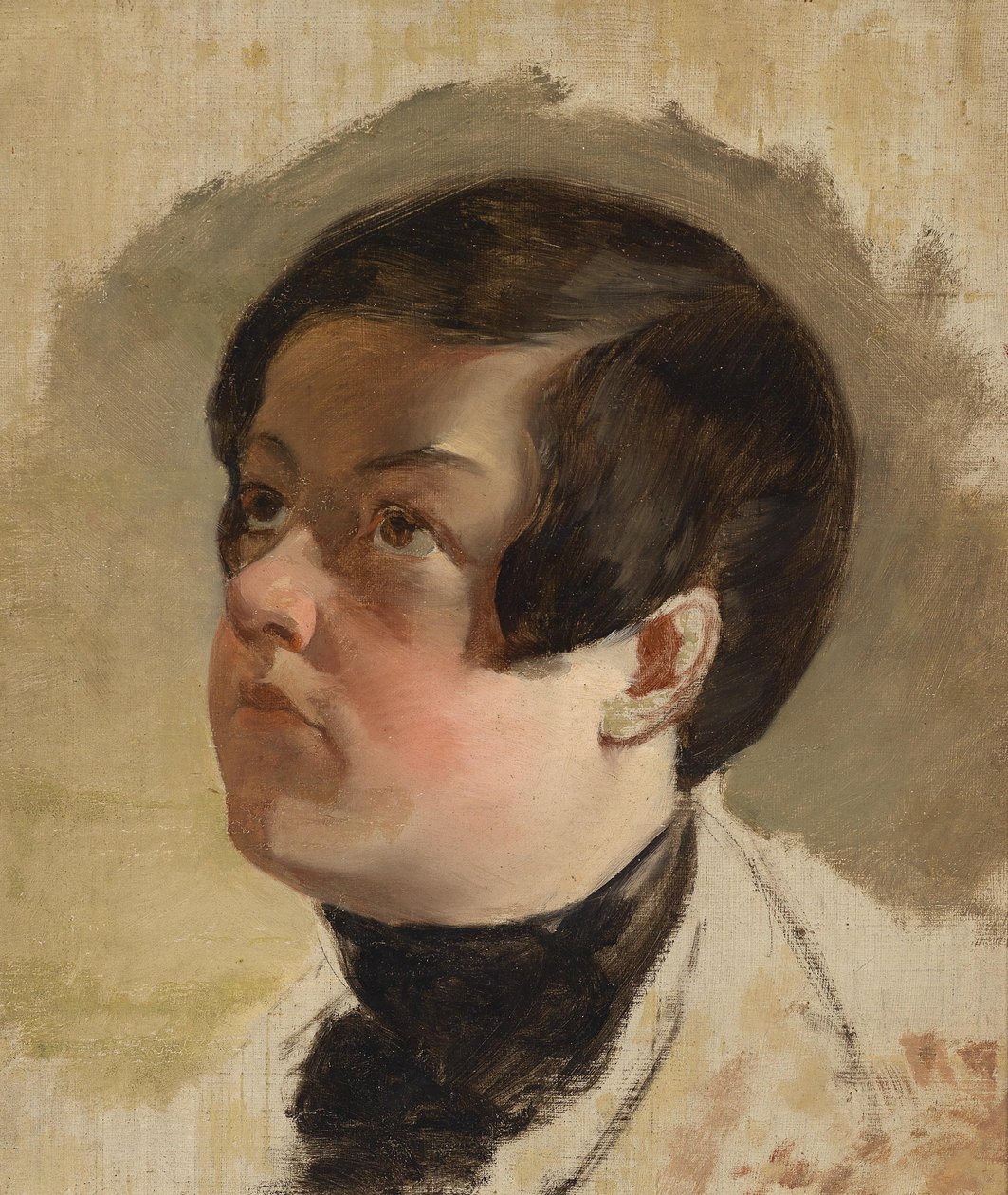 Studie af en drengs hoved af Friedrich von Amerling
