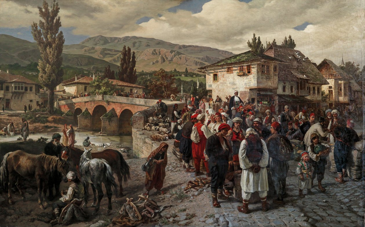 Ved Latinerbroen i Sarajevo af Friedrich Alois Schönn