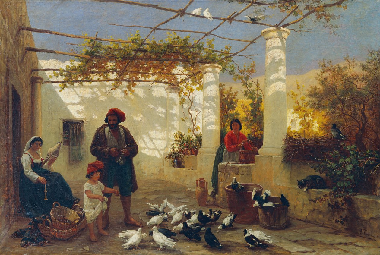 I en italiensk pergola af Friedrich Alois Schönn