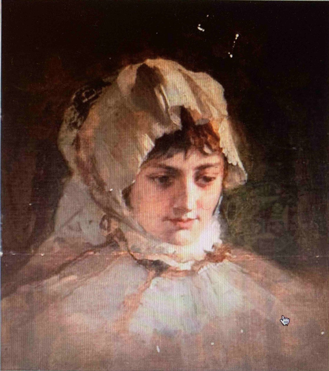 FriedrichAugustvonKaulbach MalerinMarieWeber beskåret af Friedrich August von Kaulbach