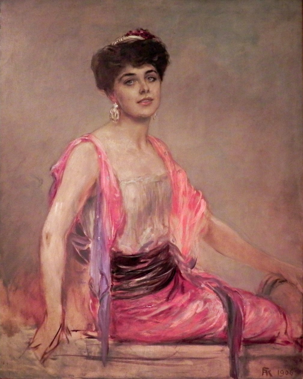 Kaulbach Geraldine Farrar af Friedrich August von Kaulbach