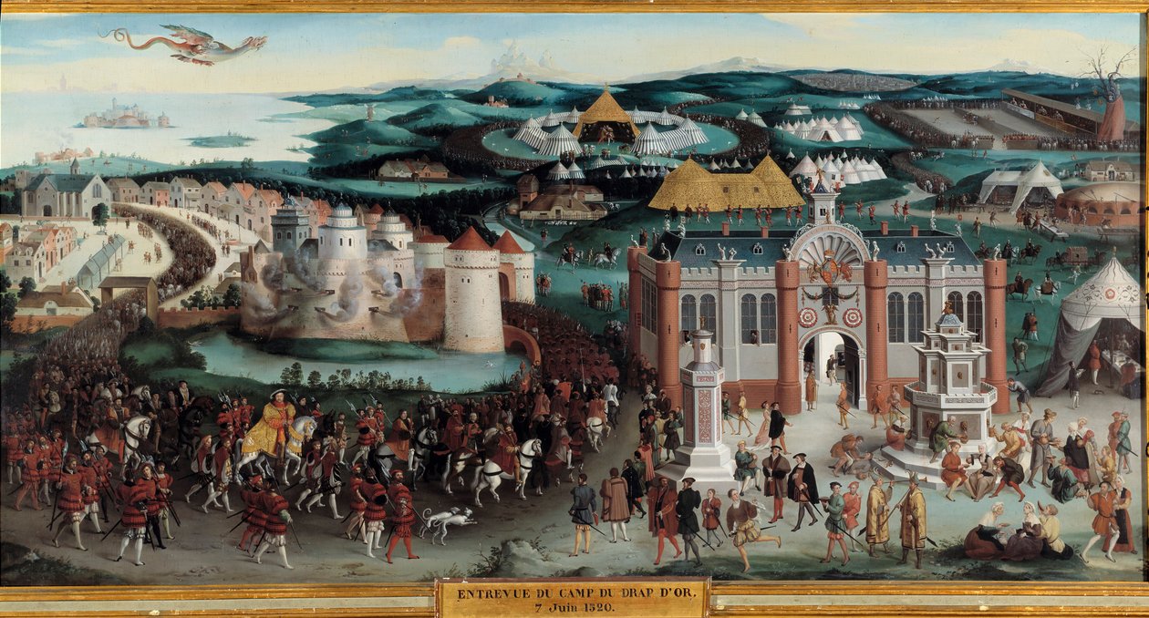 Interview af Francois I og Henry VIII i camp du cloth d