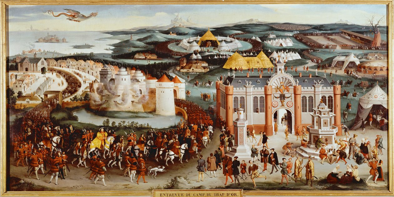 Møde mellem Francois I af Frankrig og Henry VIII af England i Camp du Drap d