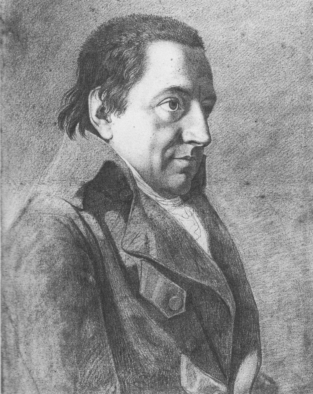Portræt af Johann Gottlieb Fichte 1762-1814, ca. 1800 af Johann Friedrich Bury
