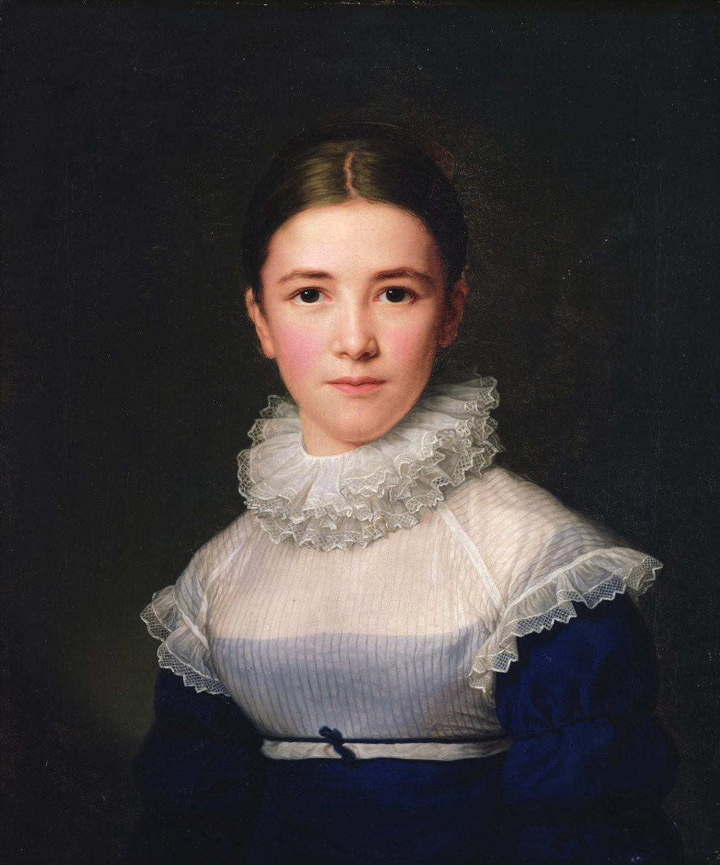dortrait af Lina Groger, kunstnerens plejedatter, 1815 af Friedrich Carl Groger