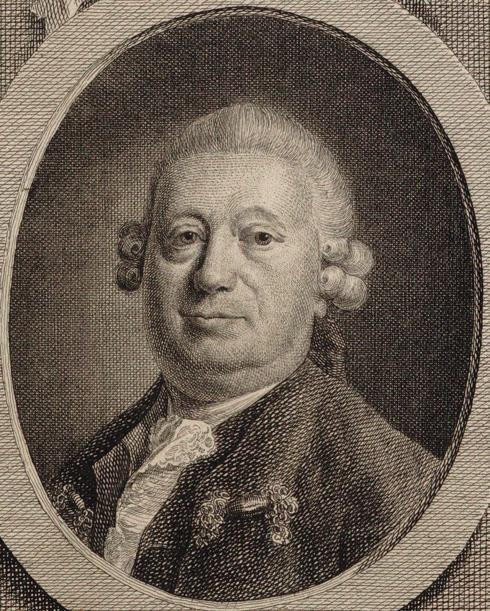 Portræt af komponisten Johann Heinrich Rolle 1716-1785, 1780. af Friedrich Christian Gottlieb Geyser