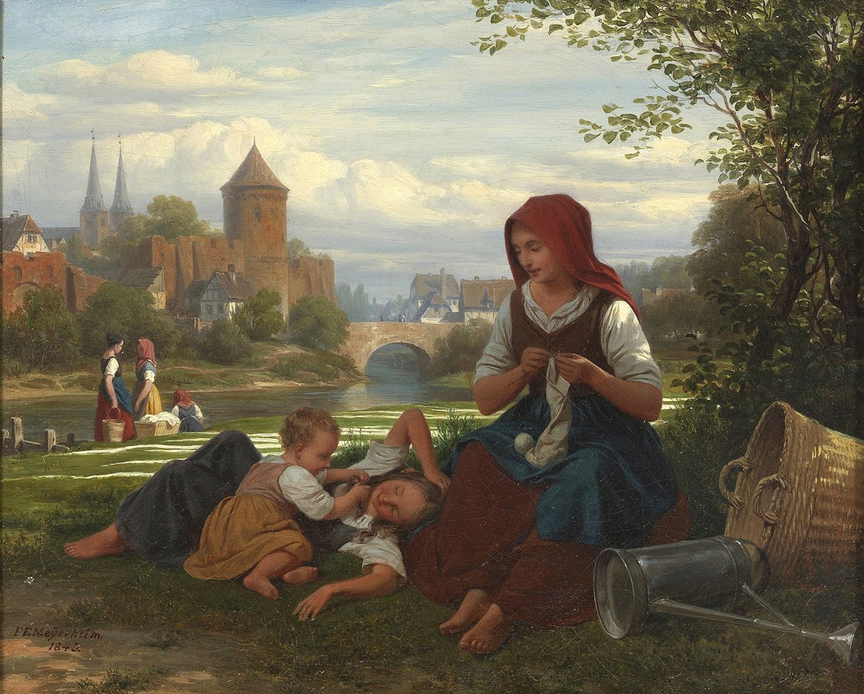 Friedrich Eduard Meyerheim - Den blege, 1845 af Friedrich Eduard Meyerheim
