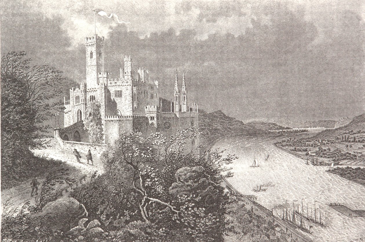 Schloss Stolzenfels af Friedrich Foltz