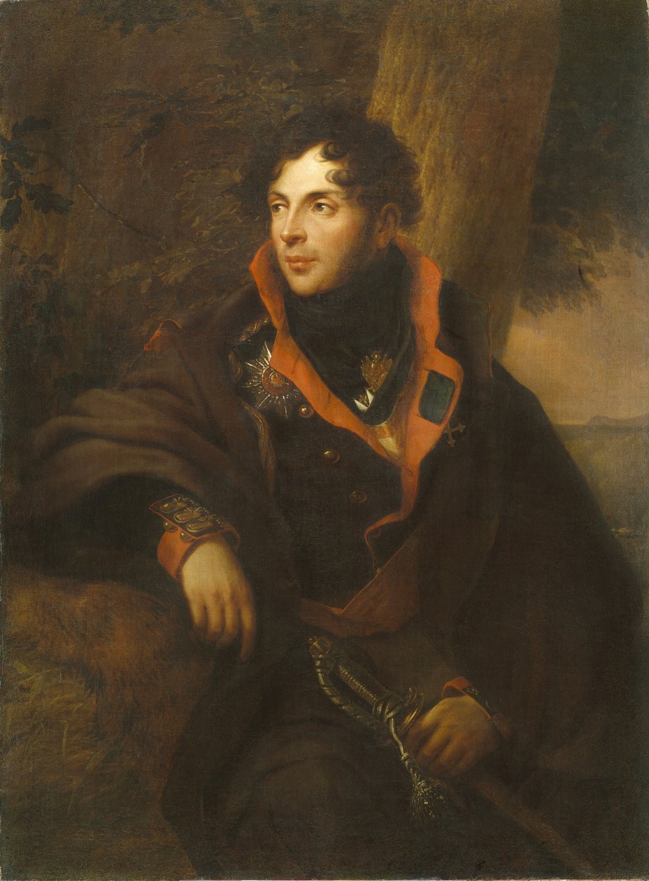 Portræt af grev Nikolay Mikhailovich Kamensky 1776-1811, 1810 af Friedrich Georg Weitsch