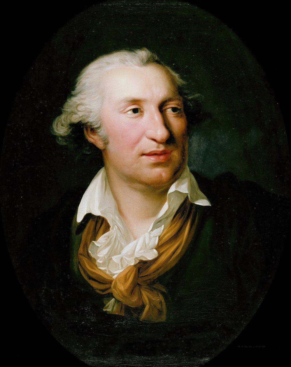 Portræt af Johann Gottfried Schadow 1764-1850, 1795. af Friedrich Georg Weitsch