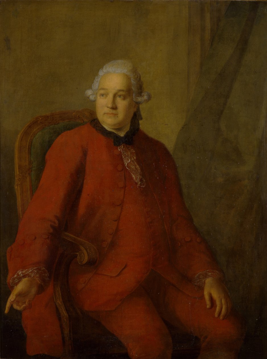 Portræt af Yakov Alexeyevich Shubsky, 1765 af Friedrich Hartmann Barisien