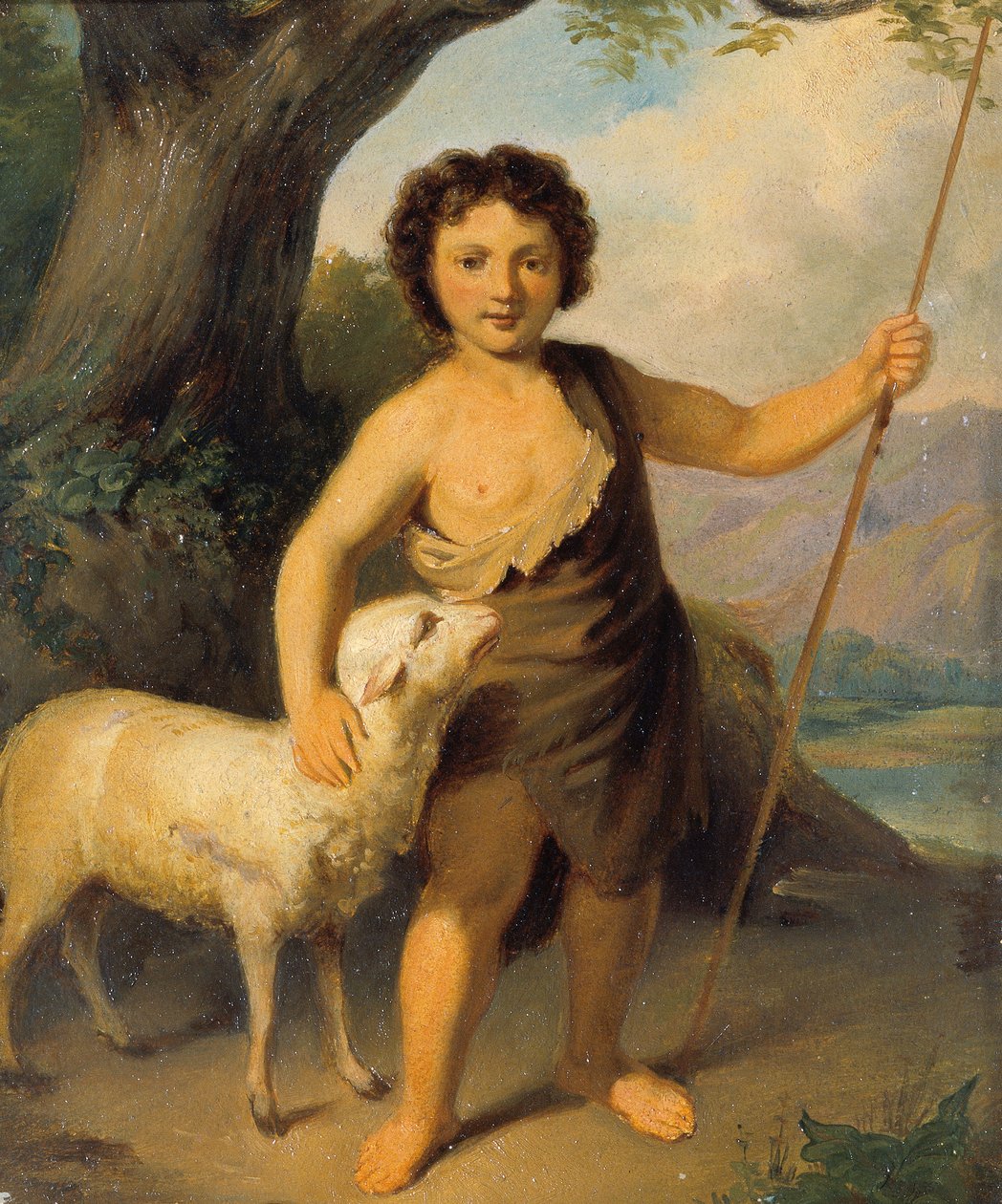 Johannes Døberen som barn af Friedrich Hasslwander