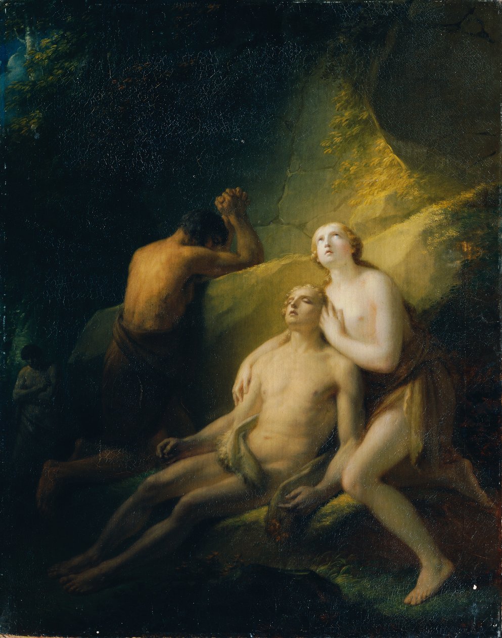 Adam og Eva sørger over den døde Abel af Friedrich Heinrich Fuger