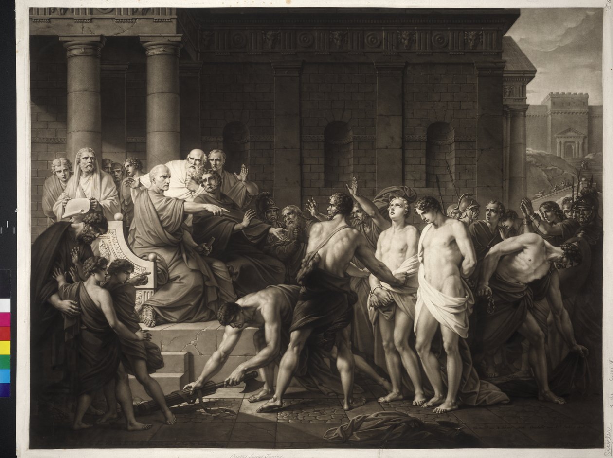 Brutus fordømmer sine sønner af Friedrich Heinrich Fuger